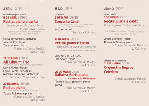 Ciclo de Concertos de Primavera «Arte e Solidariedade»