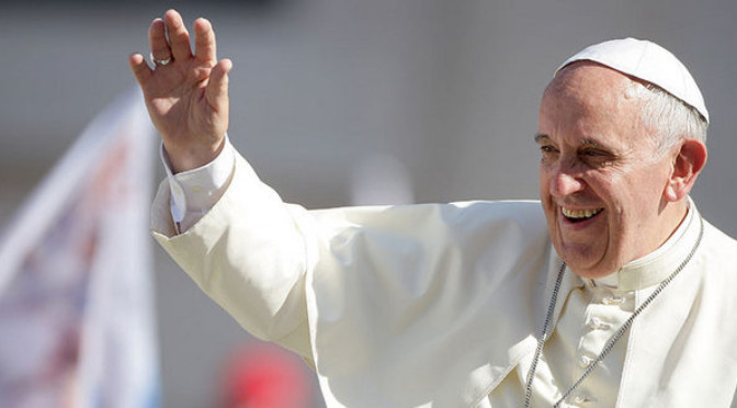 Transmissão em direto da visita do Papa Francisco