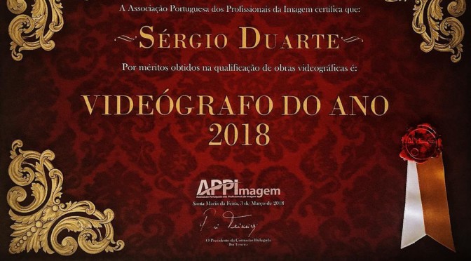 Sérgio Duarte – Vencedor do Prémio Videógrafo do Ano 2018