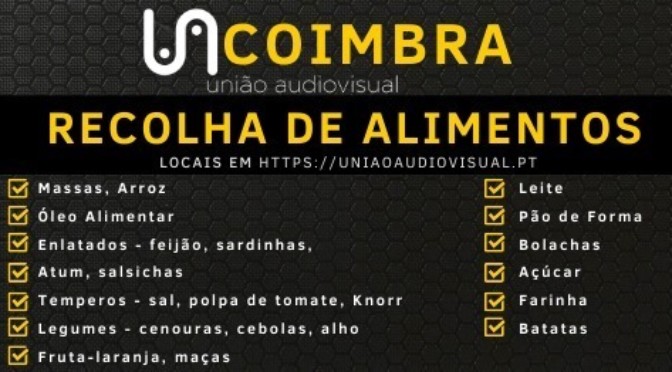 União Audiovisual  – recolha de alimentos